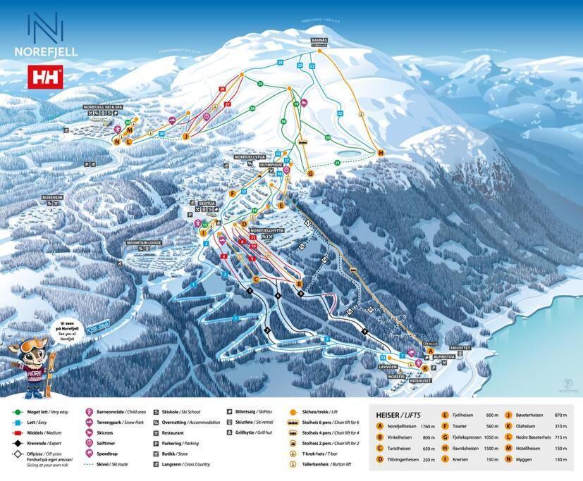 Ski In/Out, Amazing Views, 3 Bedrooms Noresund Dış mekan fotoğraf